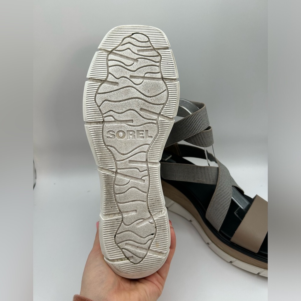 Sorel Women's Platform Sandals - Gray and Tan lowest price - Picture 9 of 15
